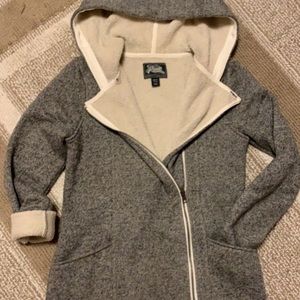 Roots tunic length zip up Hoodie women’s  X-Small